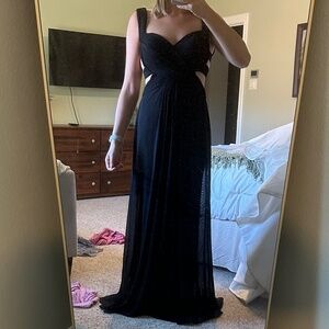 Formal black gown size 8